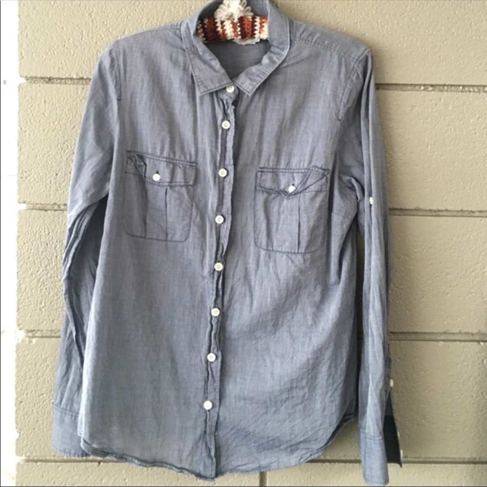 J. Crew Chambray Button-down Shirt